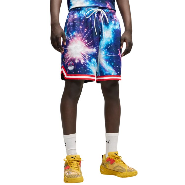 Puma Hoops x Pokémon Mewtwo Short "Black-AOP"