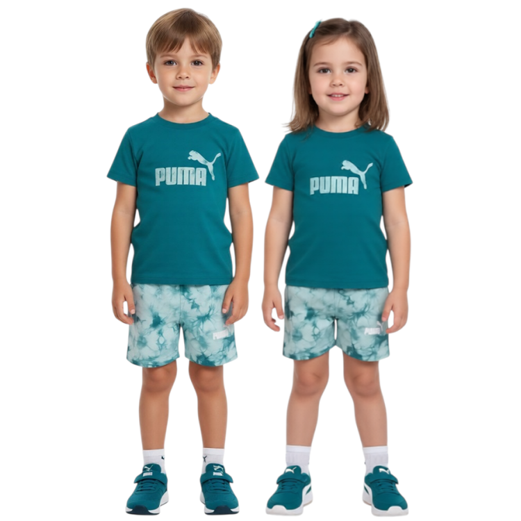 Puma MINICATS ESS TIE-DYE Set INF "Green"