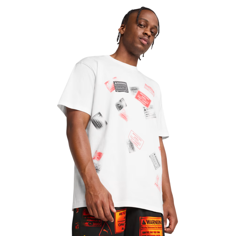 Ajouter au panier Puma Scoot Caution Graphic Tee "White" Puma Scoot Caution Graphic Tee "White"