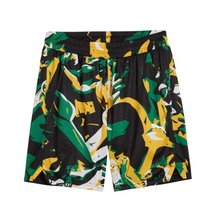 Puma Basketball Rival Rage Short AOP "Archive Green"