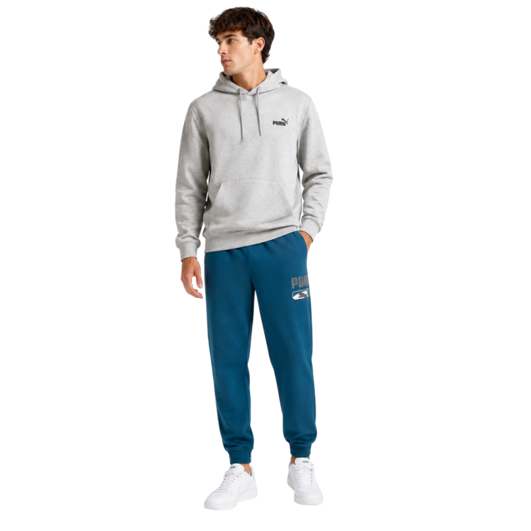 PUMA SPORT Logo Play Sweatpants FL cl "Midnight Petrol"