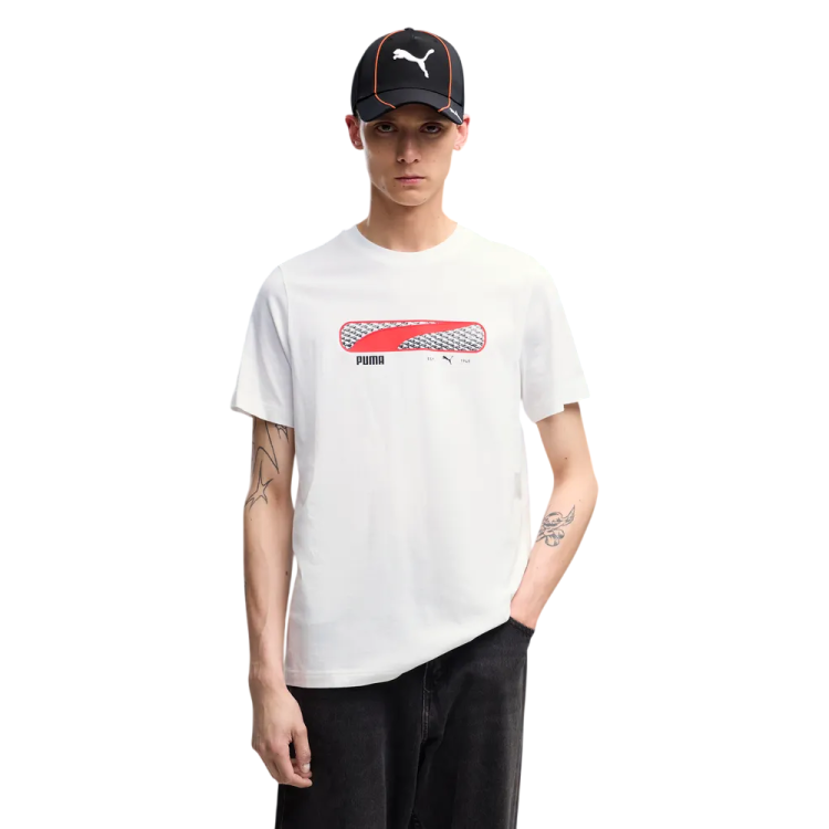 PUMA SPORT Logo Play Tee "White"