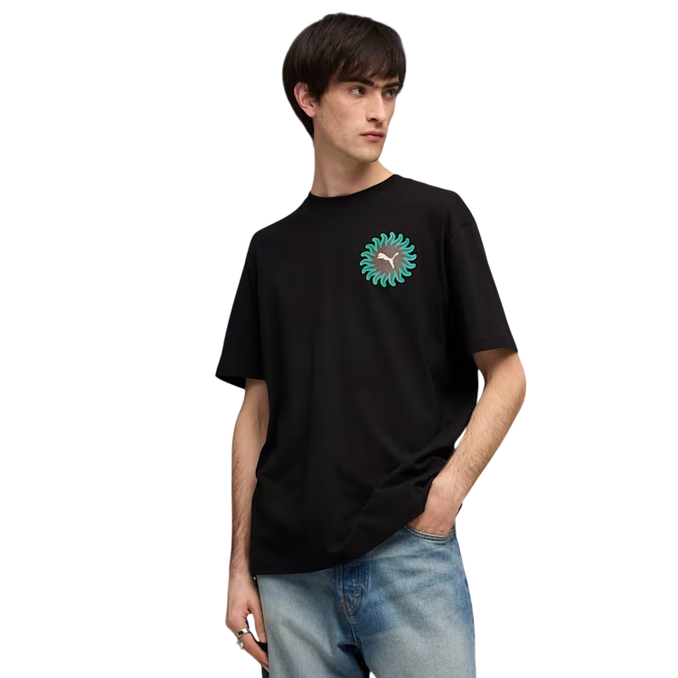 Puma SUNSET DRIVE Relaxed Tee "Black"