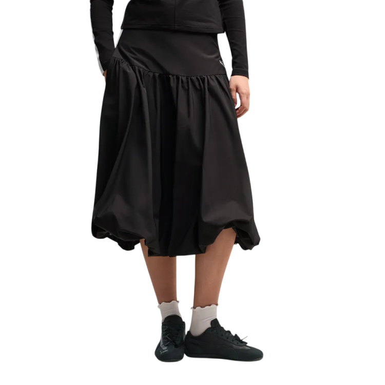 Puma T7 Balloon Woven Midi Skirt "Black"