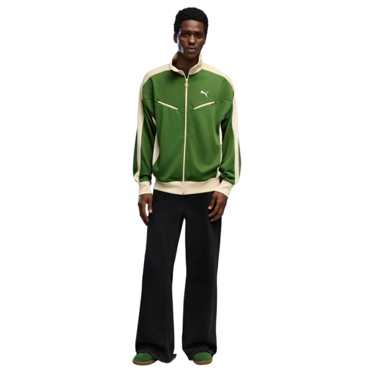 Puma T7 Relaxed Retro Track Jacket "Earthy Green"