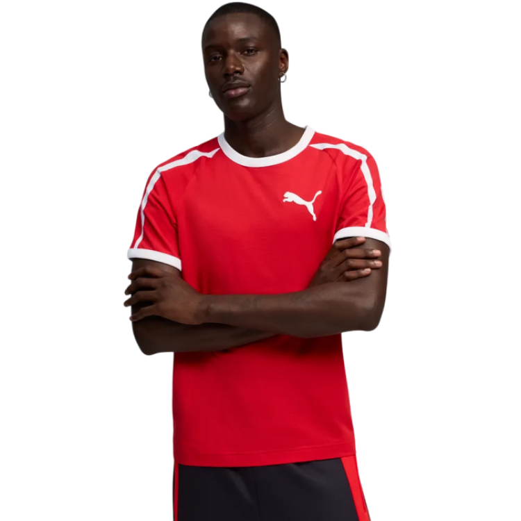 Puma T7 Ringer Tee "Red"
