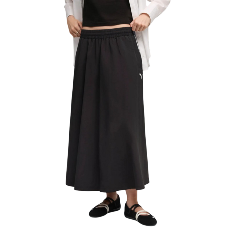 Puma T7 Woven Midi Skirt "Black"