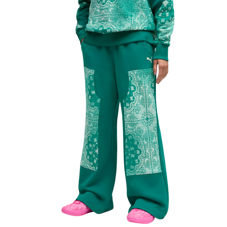 Puma Wms Basketball Shooting Stars Sweatpants "Wild Green"