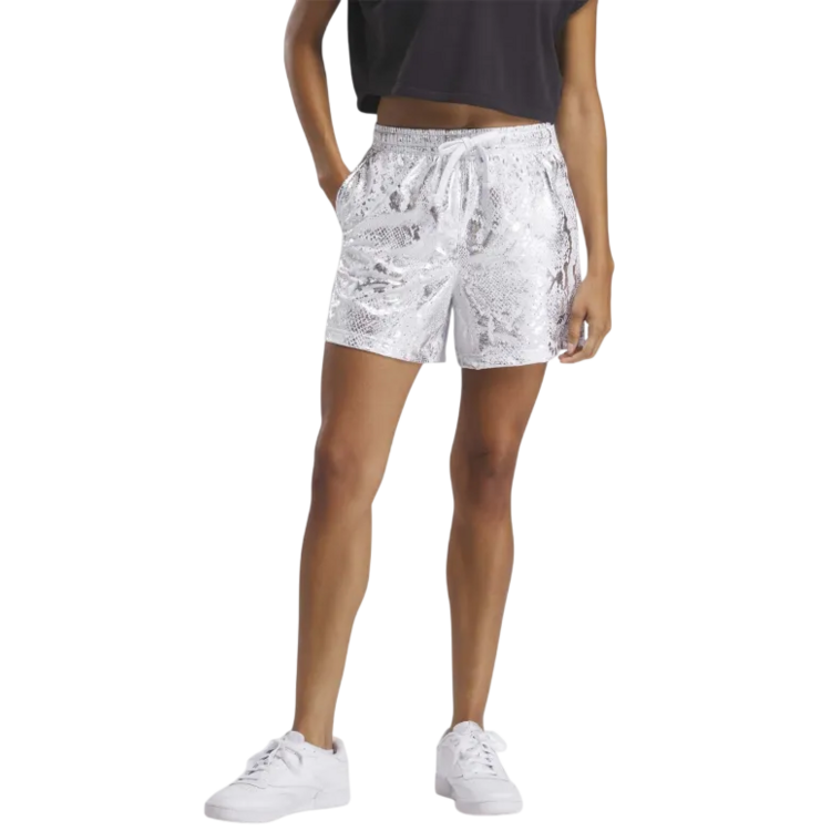 Reebok Wmns B-Ball Off-Court Allover Print Shorts 5" "White"
