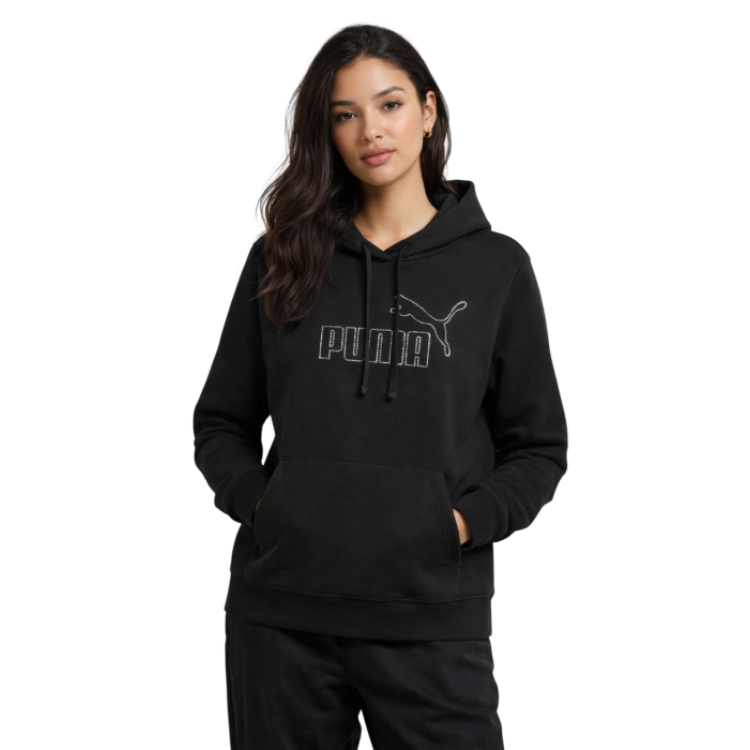 Sudadera Puma ESS Rhinestone  " Black"