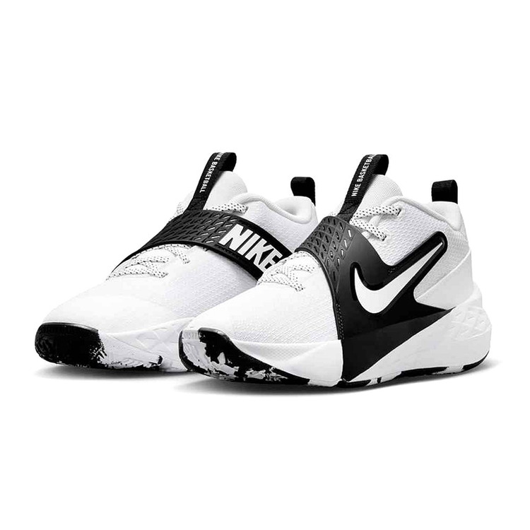 Nike Team Hustle D 12 (GS) "White Black"