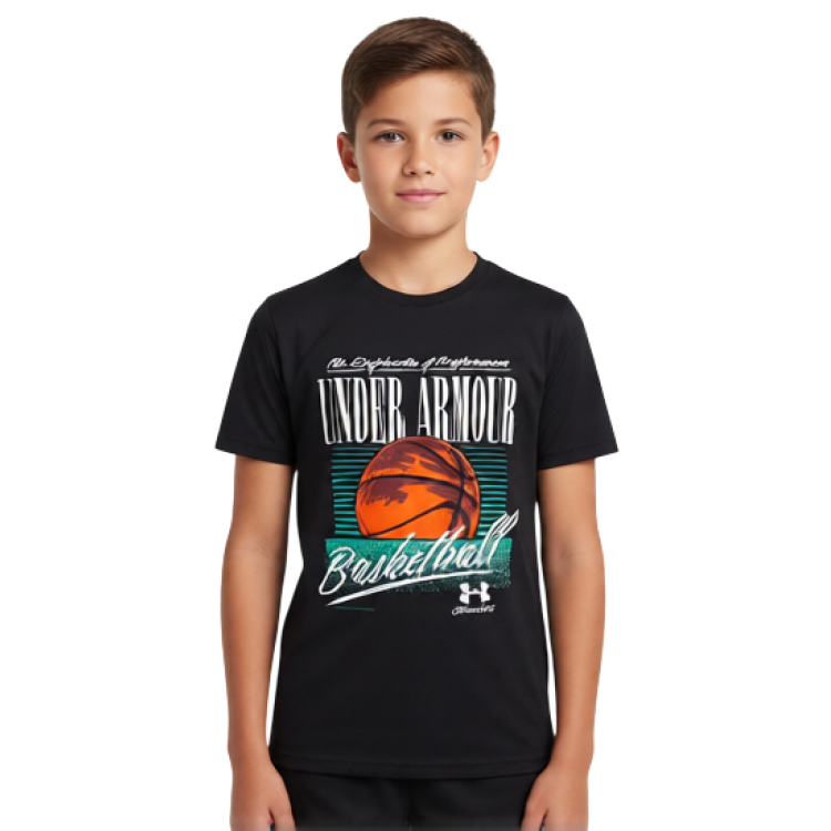 UA Basketball Boy´s T-Shirt "Black"