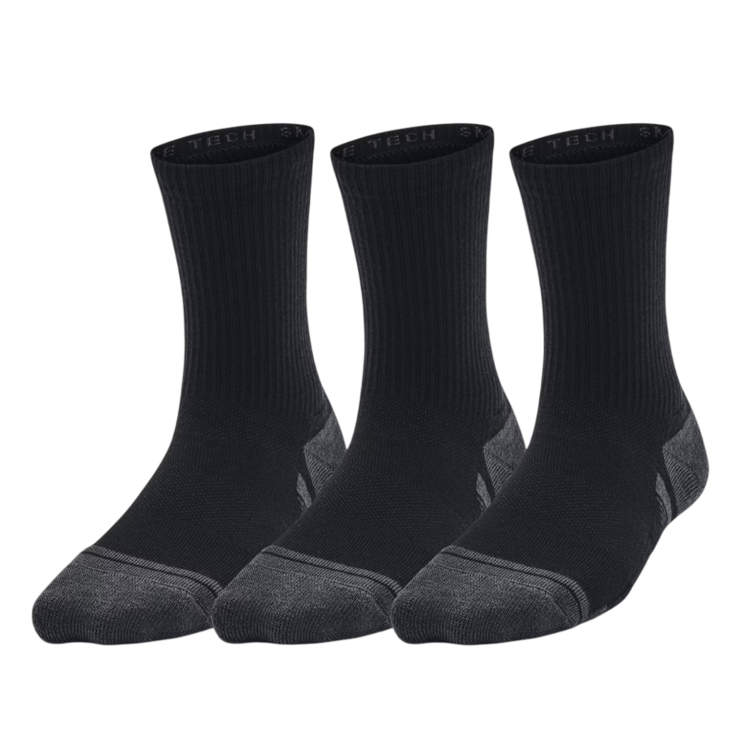 Ajouter au panier UA Kids' Performance Tech 3-Pack Crew Socks "Black" UA Kids' Performance Tech 3-Pack Crew Socks "Black"
