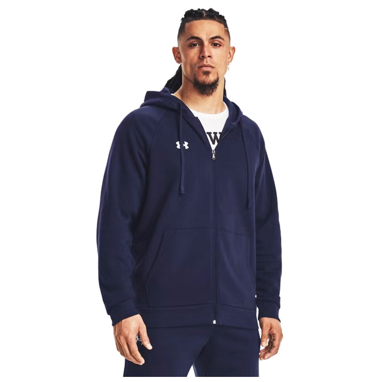 UA Rival Fleece FZ Hoodie "Midnight Navy"