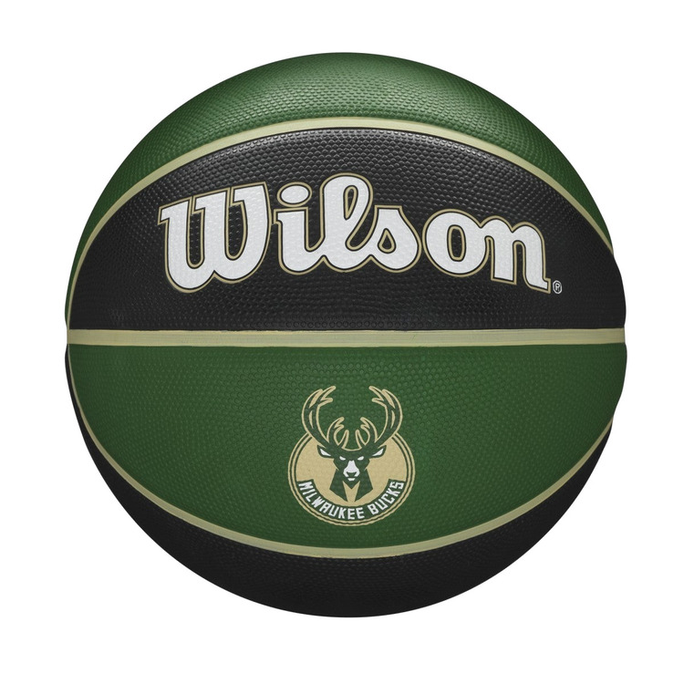 Ajouter au panier Wilson NBA Basketball Team Tribute Milwaukee Bucks Ball Size. 7 Wilson NBA Basketball Team Tribute Milwaukee Bucks Ball Size. 7