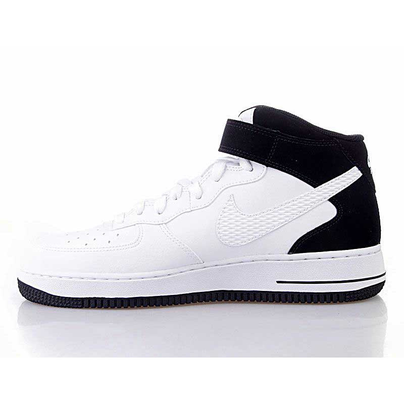 Nike air force 1 mid white black discount