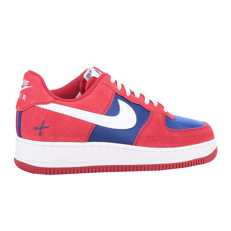 Nike Air Force 1 07 Barbershop rojo azul blanco