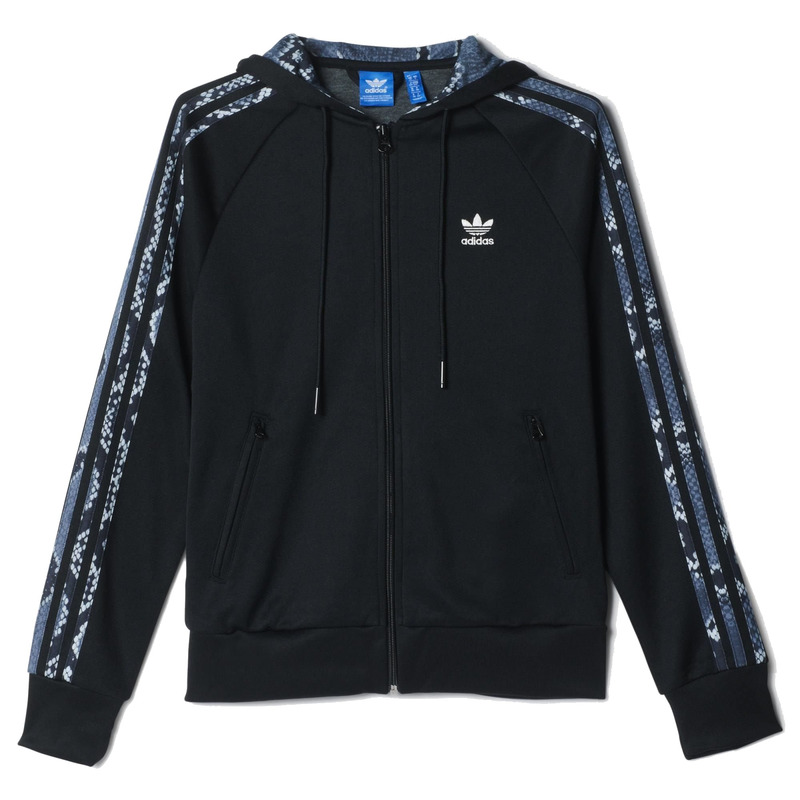 Adidas Originals Chaqueta Mujer Hooded Flock Snake negro