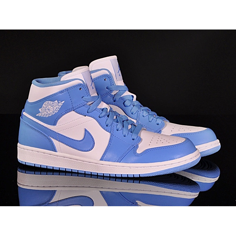 Air Jordan 1 Mid Blue 106 azul celeste blanco