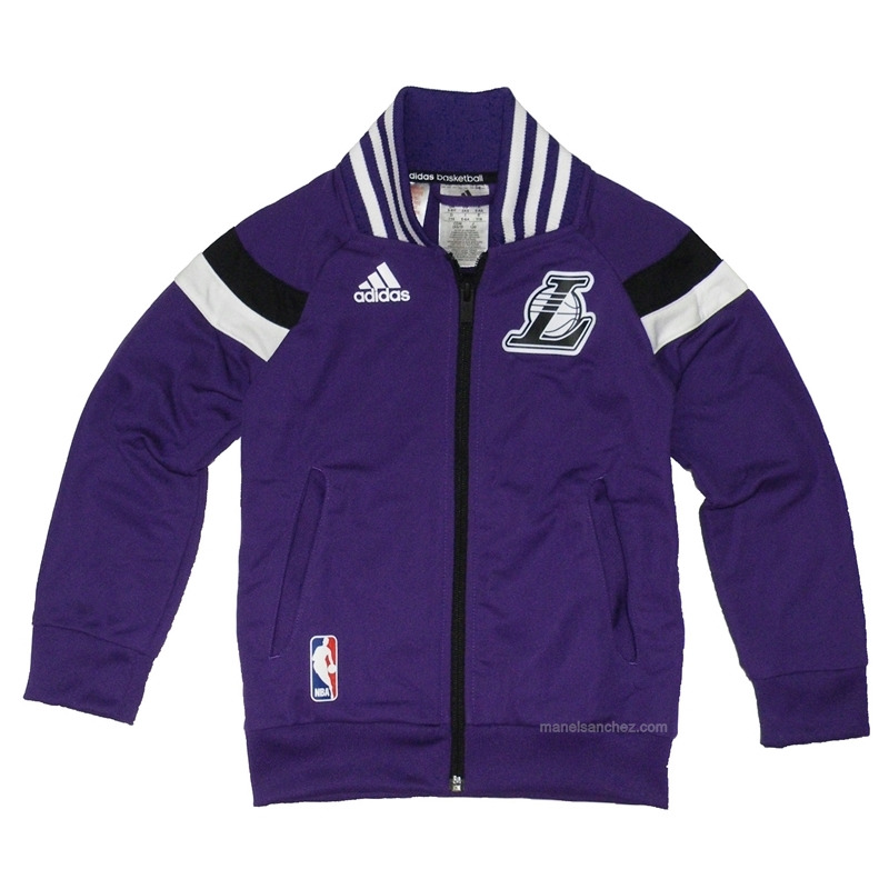 Adidas Chaqueta Nino NBA Lakers Winter Hoops purpura blanco