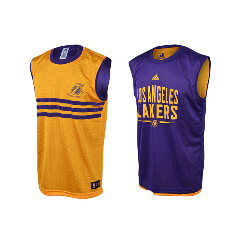 Adidas Camiseta NBA L.A Lakers Summer Run Reversible amarillo