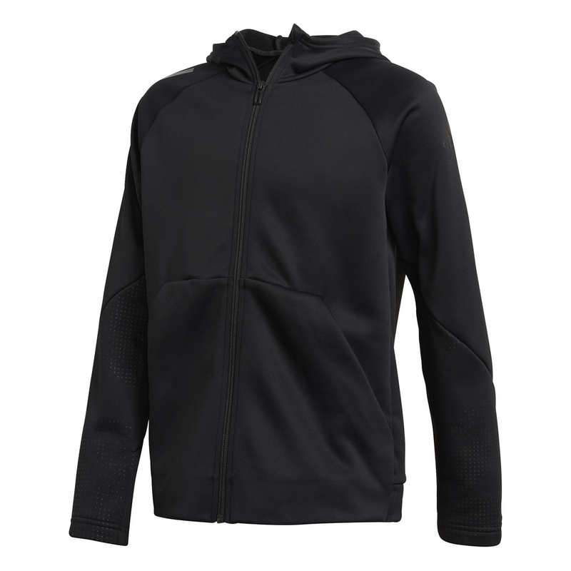 Adidas Junior FZ Training Climawarm Hoodie Black