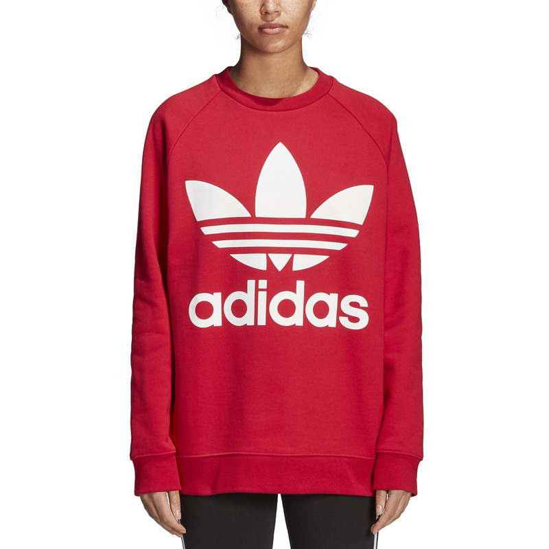 Adidas Originals Trefoil Oversized Crew Women s