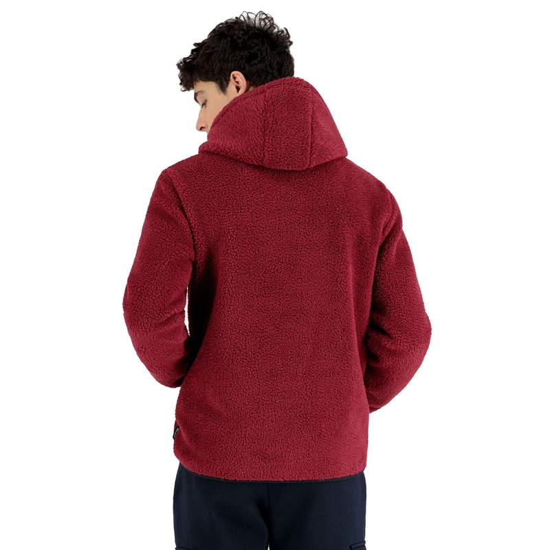 Champion Authentic Legacy Sherpa Top Hooded Fleece Dark Purple