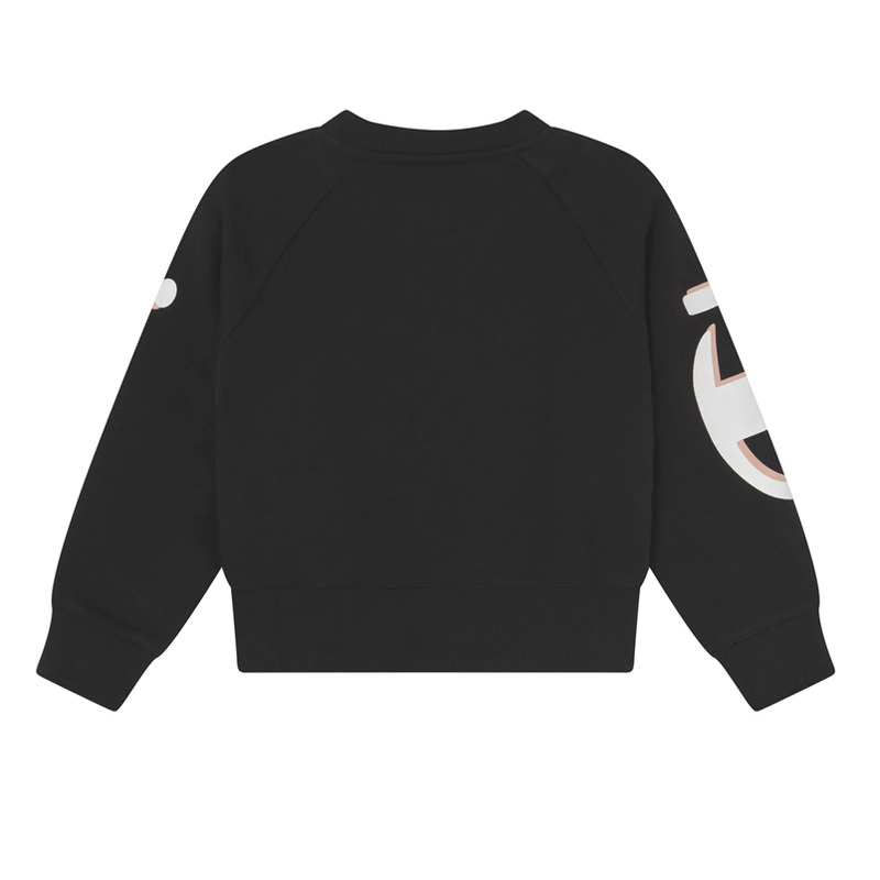 Champion Girls Legacy Logo Crewneck Sweatshirt black