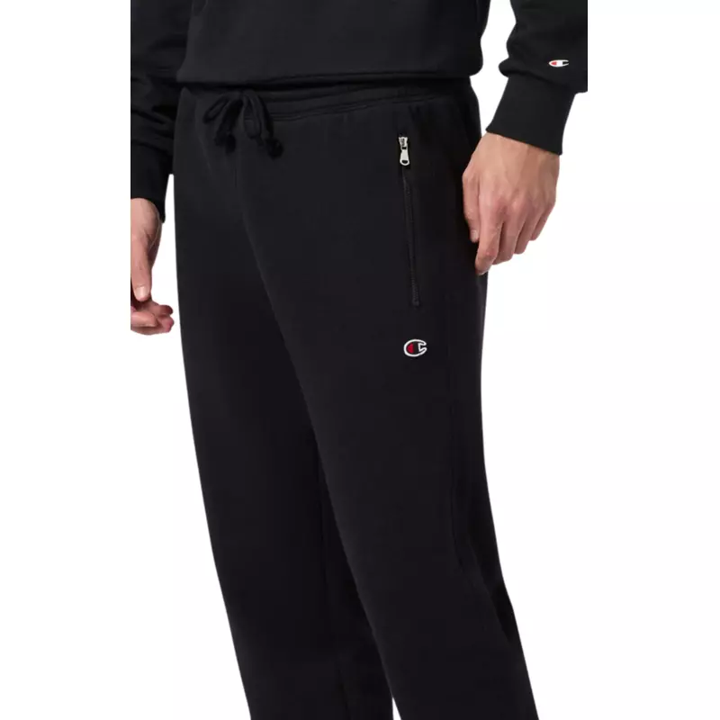 Champion Icon Pocket Zip Rib Cuff Fleece Slim Fit Pants "Black"