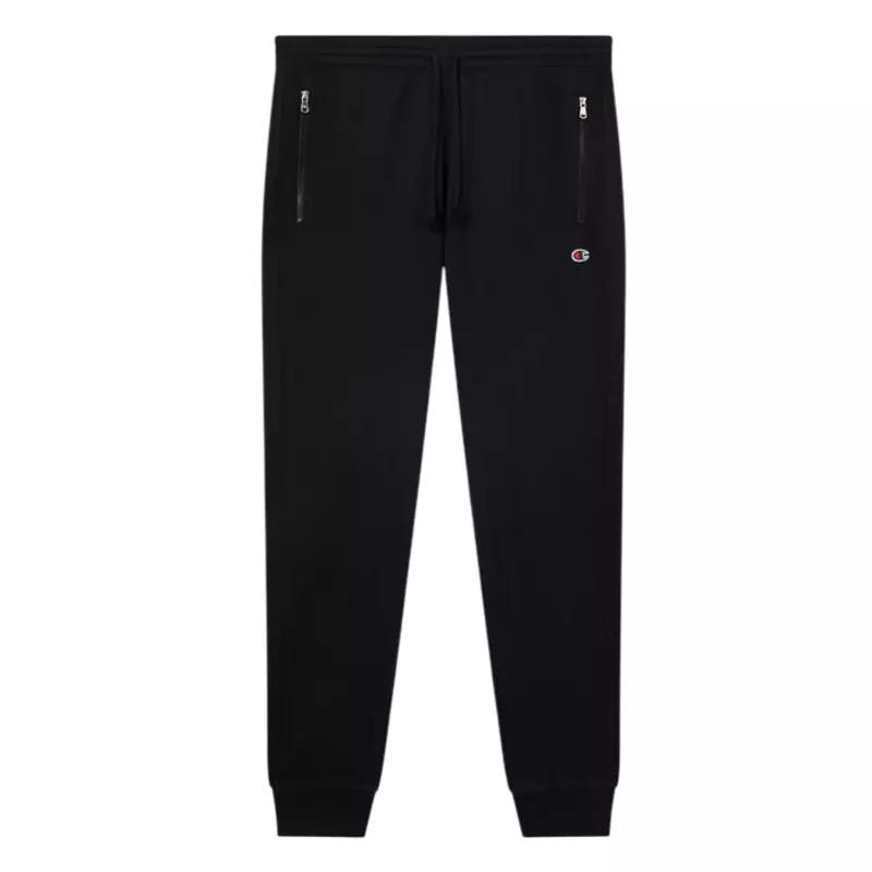 Champion Icon Pocket Zip Rib Cuff Fleece Slim Fit Pants "Black"