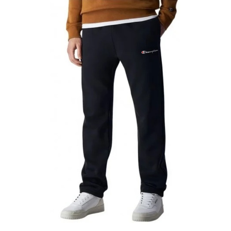 Champion Legacy Scrip Logo Straight Hem Pants Black white