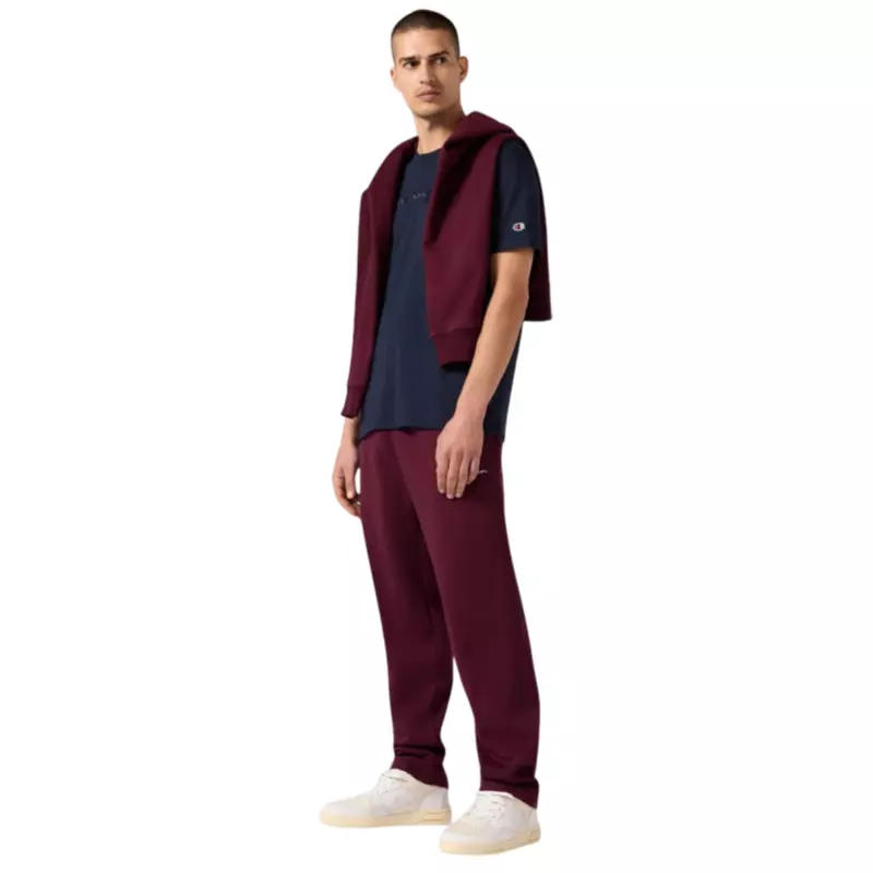 Champion MEN’S STRAIGHT HEM FLEECE PANTS ICONS "BURGUNDY"