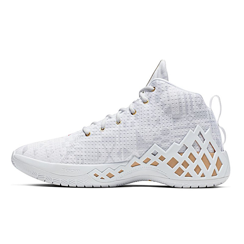 Jordan jumpman diamond deals mid white and gold