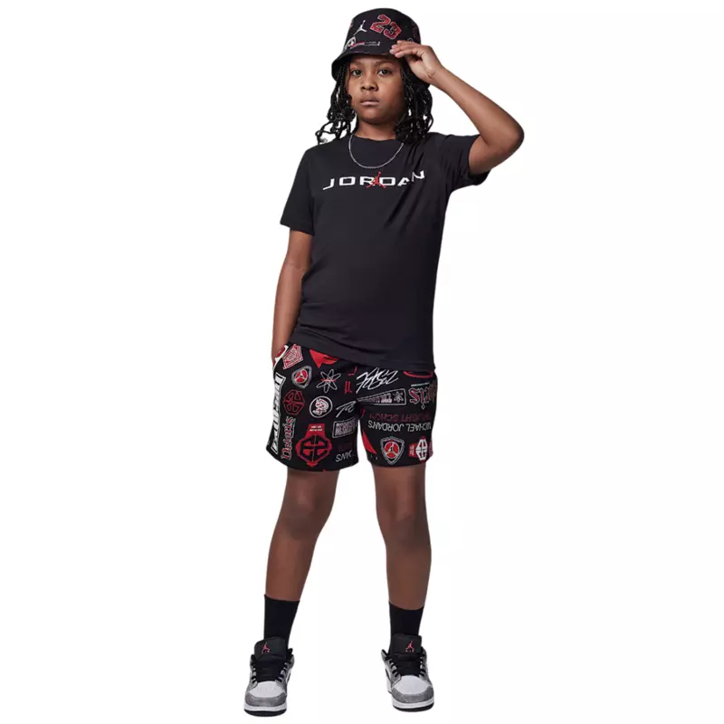 Jordan Kids MJ Air Strech SS Crew Tee "Black"