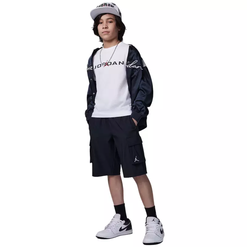 Jordan Kids MJ Air Strech SS Crew Tee "White"