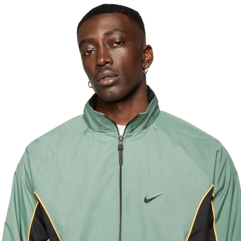 Nike Throwback Men s Basketball Jacket Dutch Green