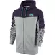 Nike Sudadera Basket Capucha Heritage Full-Zip (507/gris/purple)