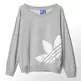 Adidas Originals Light Logo Sweater Mujer (gris/blanco)