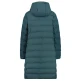 Campagnolo Women's long padded down jacket with hood "Trek Green"
