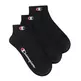 Champion C Logo Quarter Socks 3 Pairs "Black"