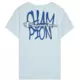 Champion Cotton Graphic Crewneck With Large Logo T-Shirt "Light Blue"