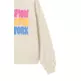Champion Girls' Tracksuits Fleece Sweatsuit with Graphic "Cream"