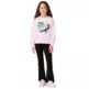 Champion Girls' Tracksuits Fleece Sweatsuit with Graphic "Pink"