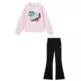 Champion Girls' Tracksuits Fleece Sweatsuit with Graphic "Pink"