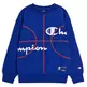 Champion Kids Basketball Logo Fleece Sweatshirt "Blue"