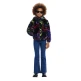 Desigual Girls Rainbow Fur Jacket "Tutti Fruti"