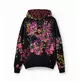 Desigual Oversize Floral Hoodie "Black"