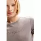 Desigual Slim Rhinestone T-shirt "Gray"
