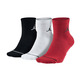 Jordan Jumpman High-Intensity Quarter Sock 3Pack (011/white/black/gym red)